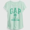 GAP Kids T-shirt organic logo - Girls