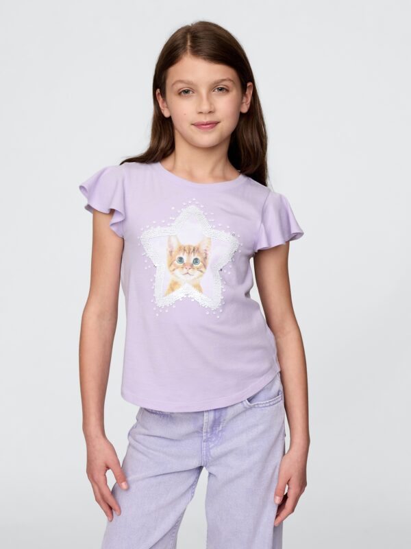 GAP Kids' T-shirt with sequins - Girls