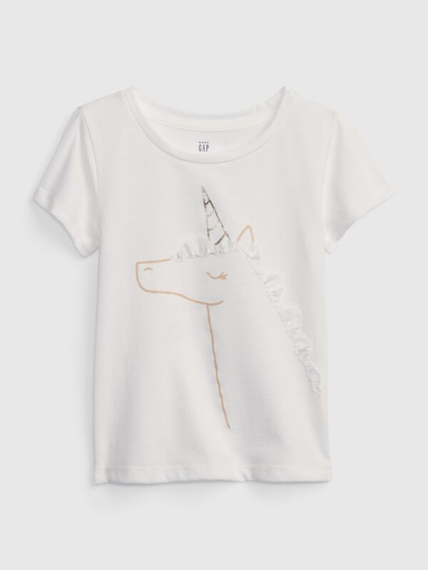 GAP Kids T-shirt with unicorn - Girls