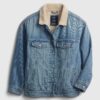 GAP Kids Teen Denim Jacket sherpa - Girls