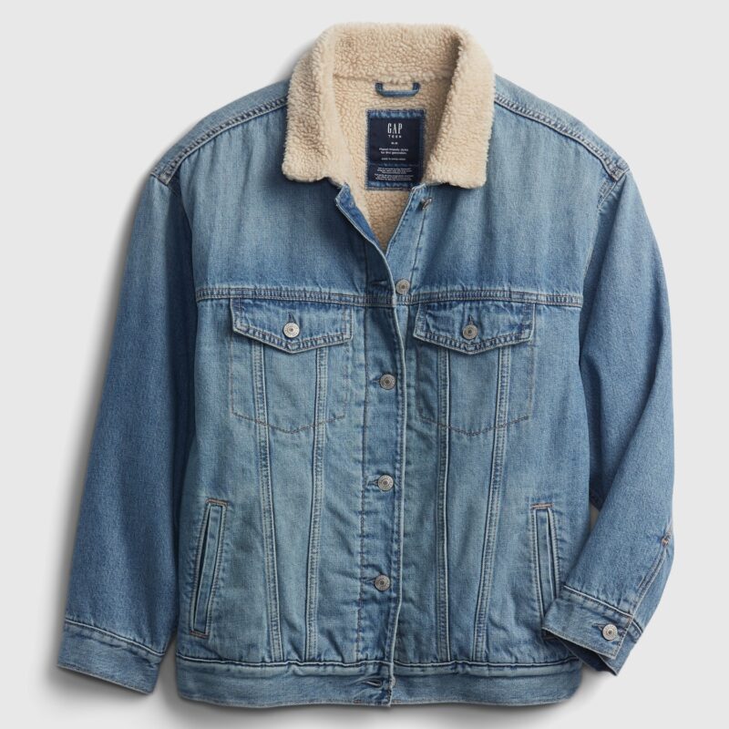 GAP Kids Teen Denim Jacket sherpa - Girls