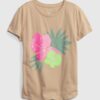 GAP Kids organic t-shirt with sequins floral - Girls