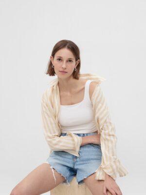 GAP Ľanová košeľa boyfriend - Ladies