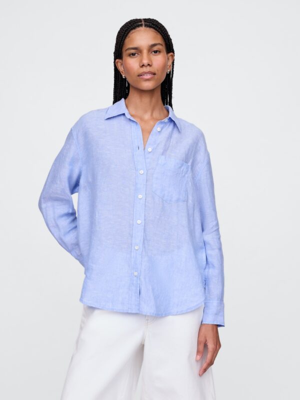 GAP Linen Oversize Shirt Big Shirt - Women's