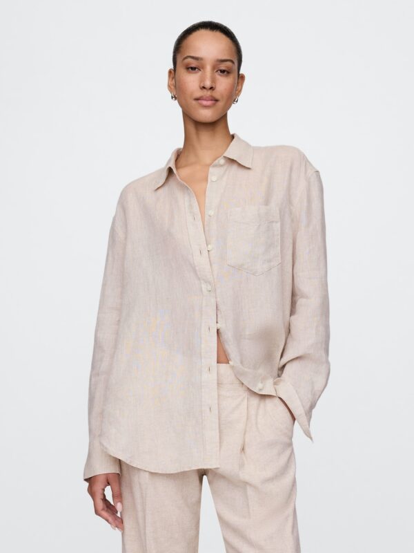GAP Linen Oversize Shirt Big Shirt - Women's