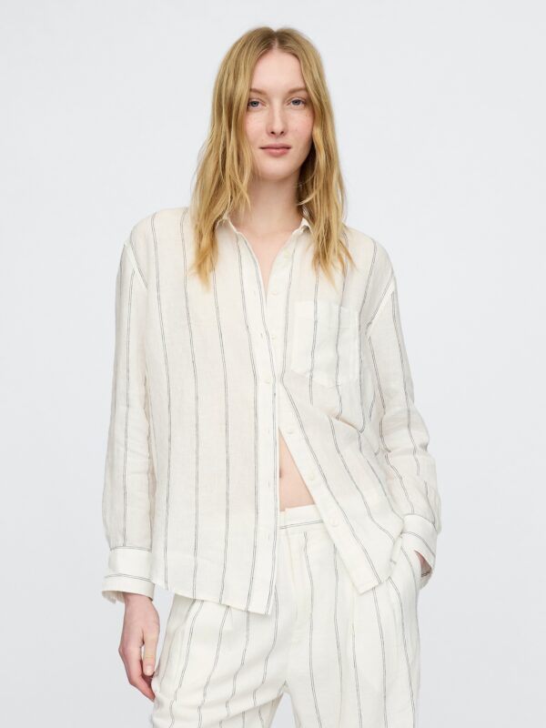 GAP Linen Oversize Shirt Big Shirt - Women's