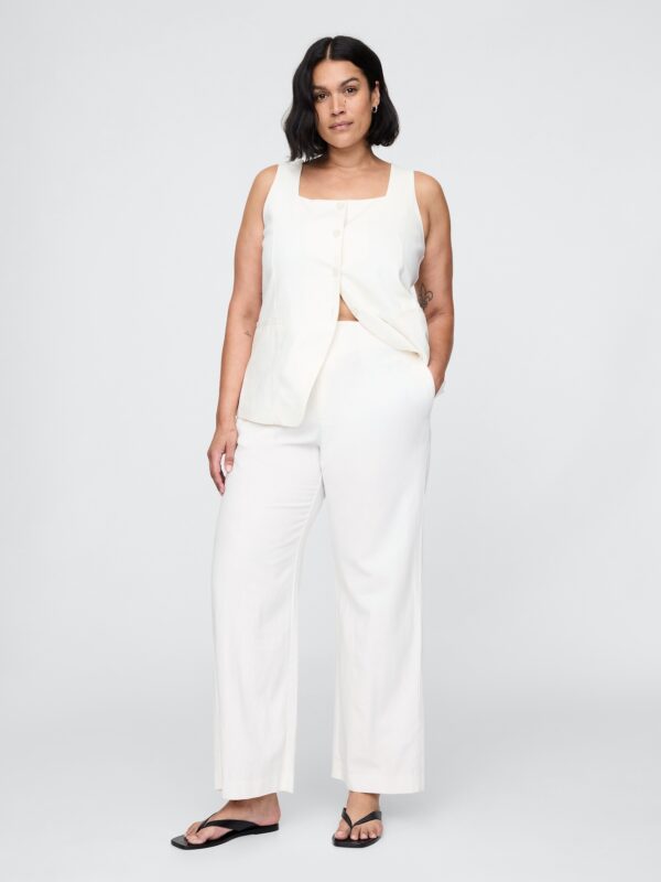 GAP Linen Straight Trousers - Women's