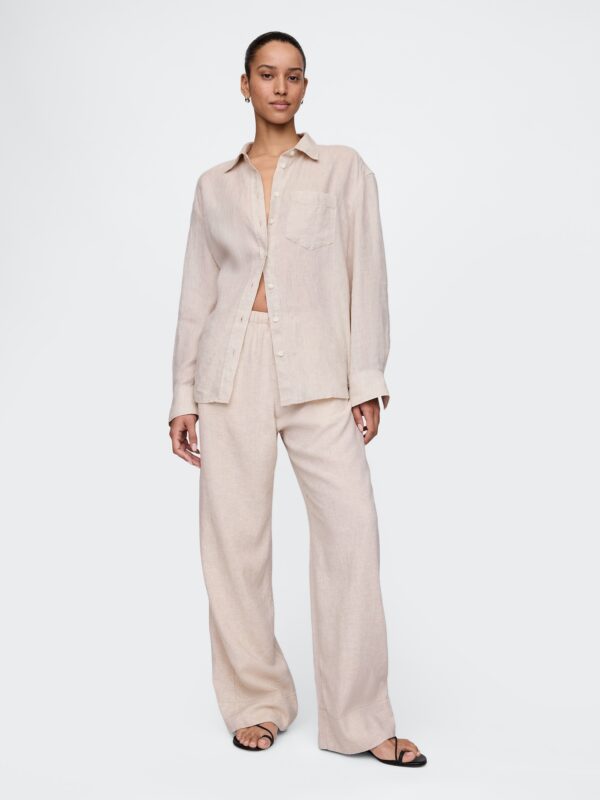 GAP Linen Trousers Wide - Women's