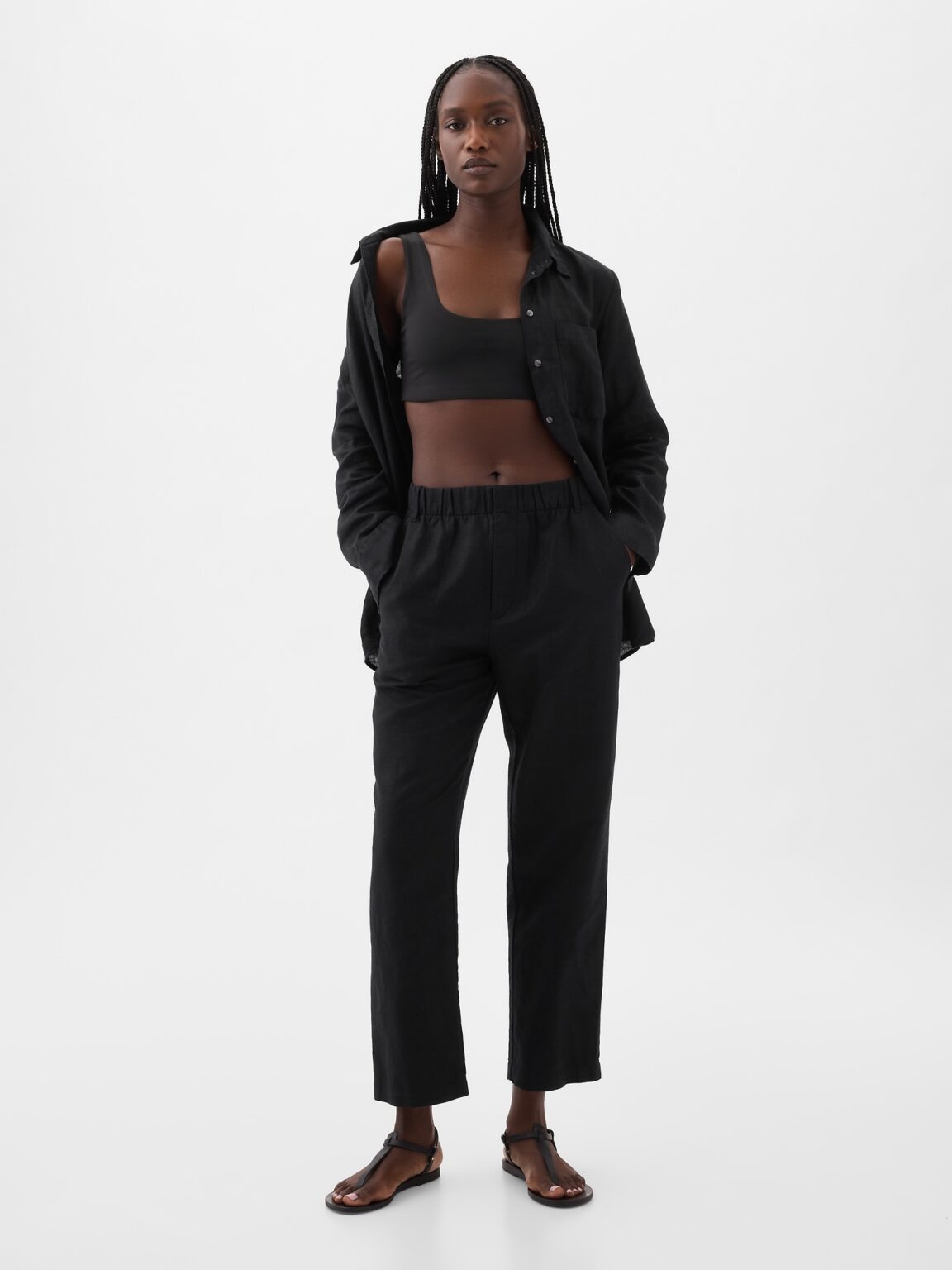 GAP Linen trousers high rise - Ladies