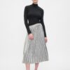 GAP Metallic pleated midi skirt - Women's