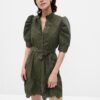 GAP Mini Dress with Puff Sleeves - Women's