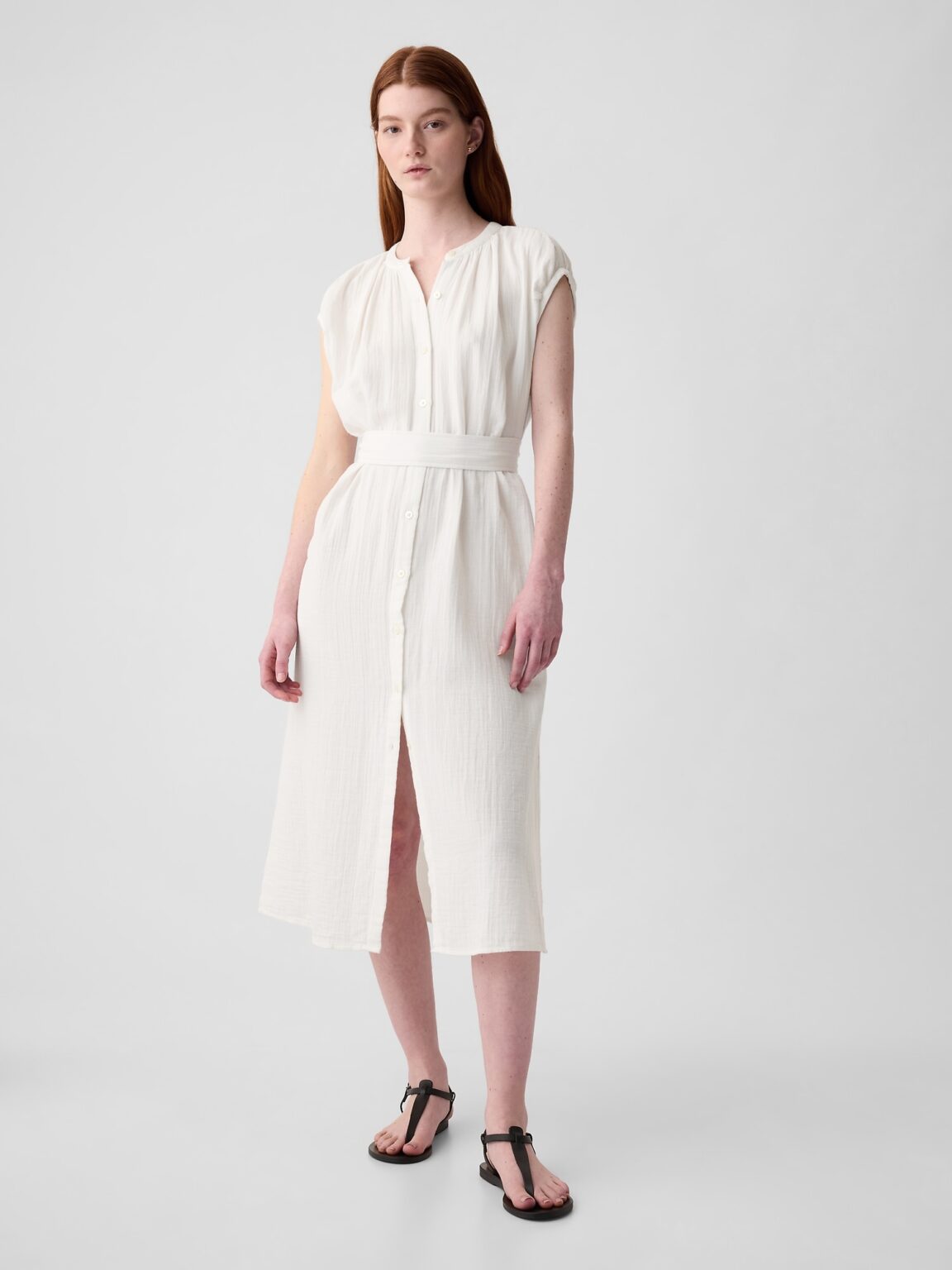 GAP Muslin Midi Dress - Women's
