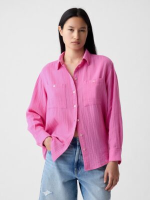 GAP Oversize Muslin Shirt - Women