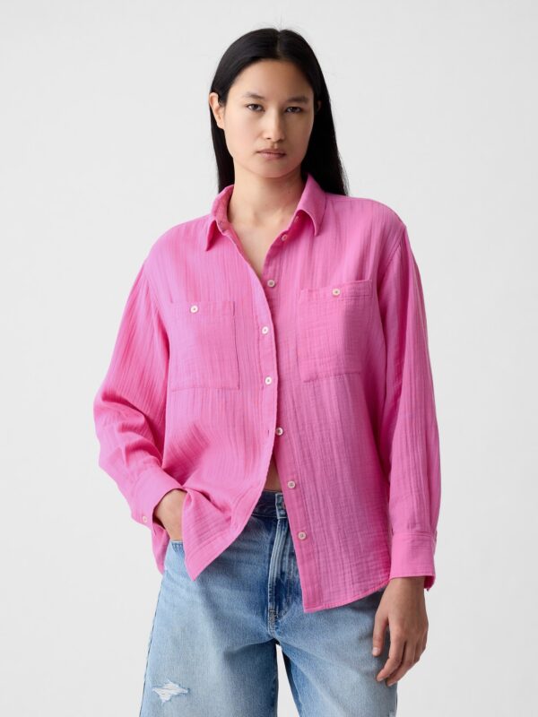 GAP Oversize Muslin Shirt - Women