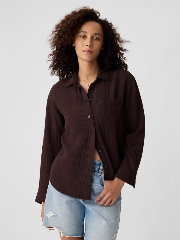 GAP Oversize Muslin Shirt - Women