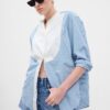 GAP Oversize Striped Shirt - Women's