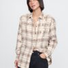 GAP Oversize flannel shirt Big Shirt - Women's