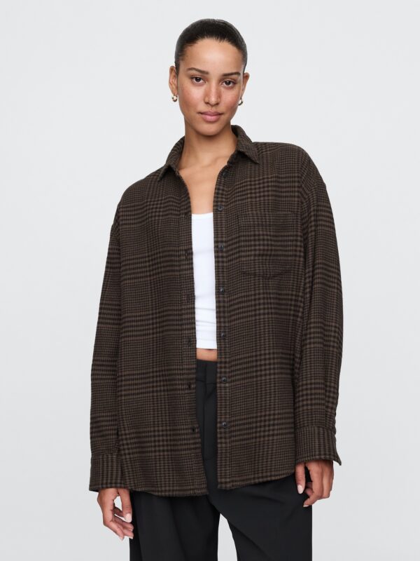 GAP Oversize flannel shirt Big Shirt - Women's