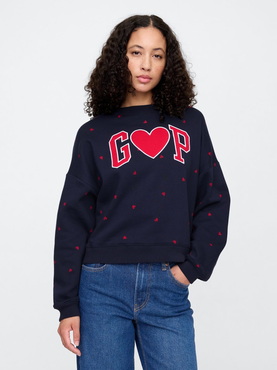 GAP Oversize sweatshirt with logo - Women's