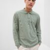 GAP Polo T-Shirt Pique Long Sleeve - Men