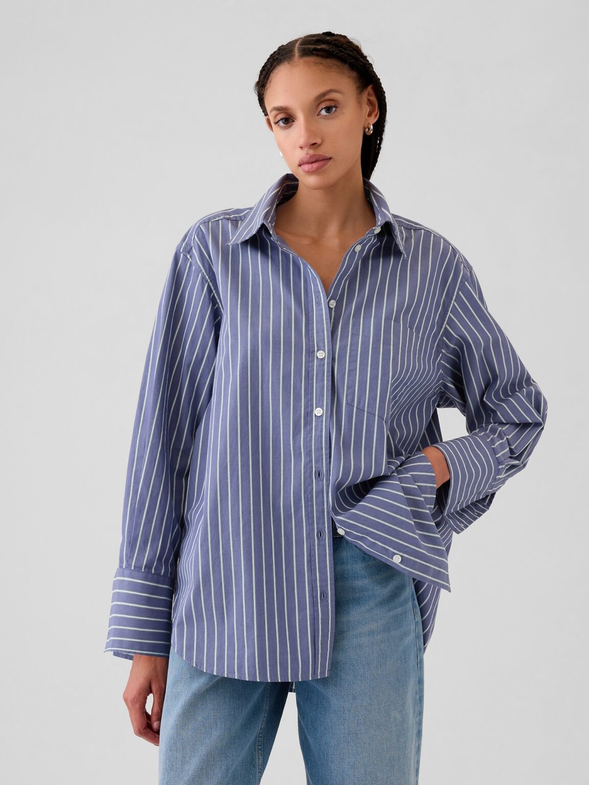 GAP Poplin Oversize Shirt Big Shirt - Women's