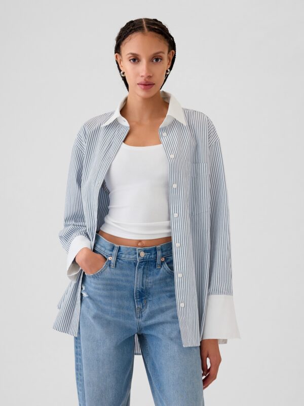 GAP Poplin Oversize Shirt Big Shirt - Women's
