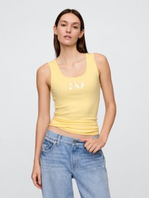 GAP Ribbed tank top with logo - Women's