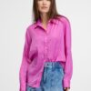 GAP Satin Boyfriend Shirt - Women
