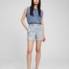 GAP Striped Denim Shorts - Women