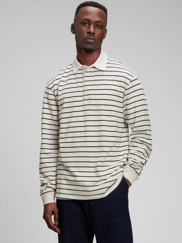 GAP Striped Rugby Polo T-Shirt - Men