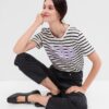 GAP Striped T-shirt with logo - Women