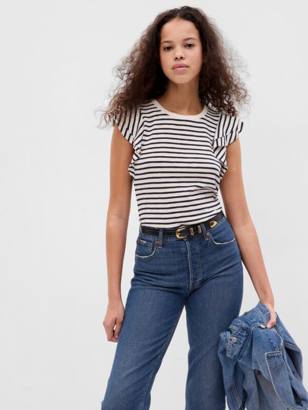 GAP T-shirt with ruffle sleeves - Women