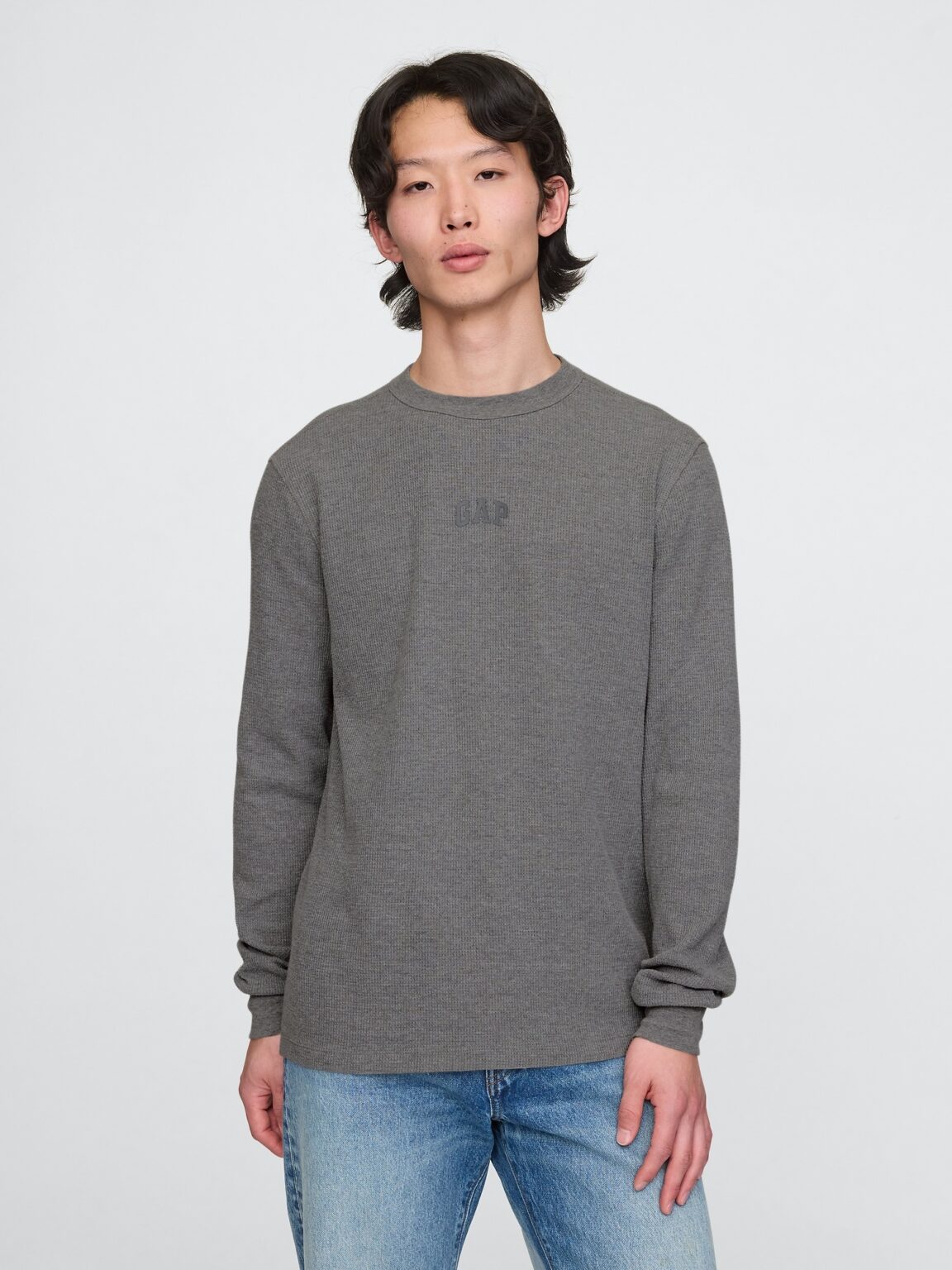 GAP Textured T-shirt with logo - Men's