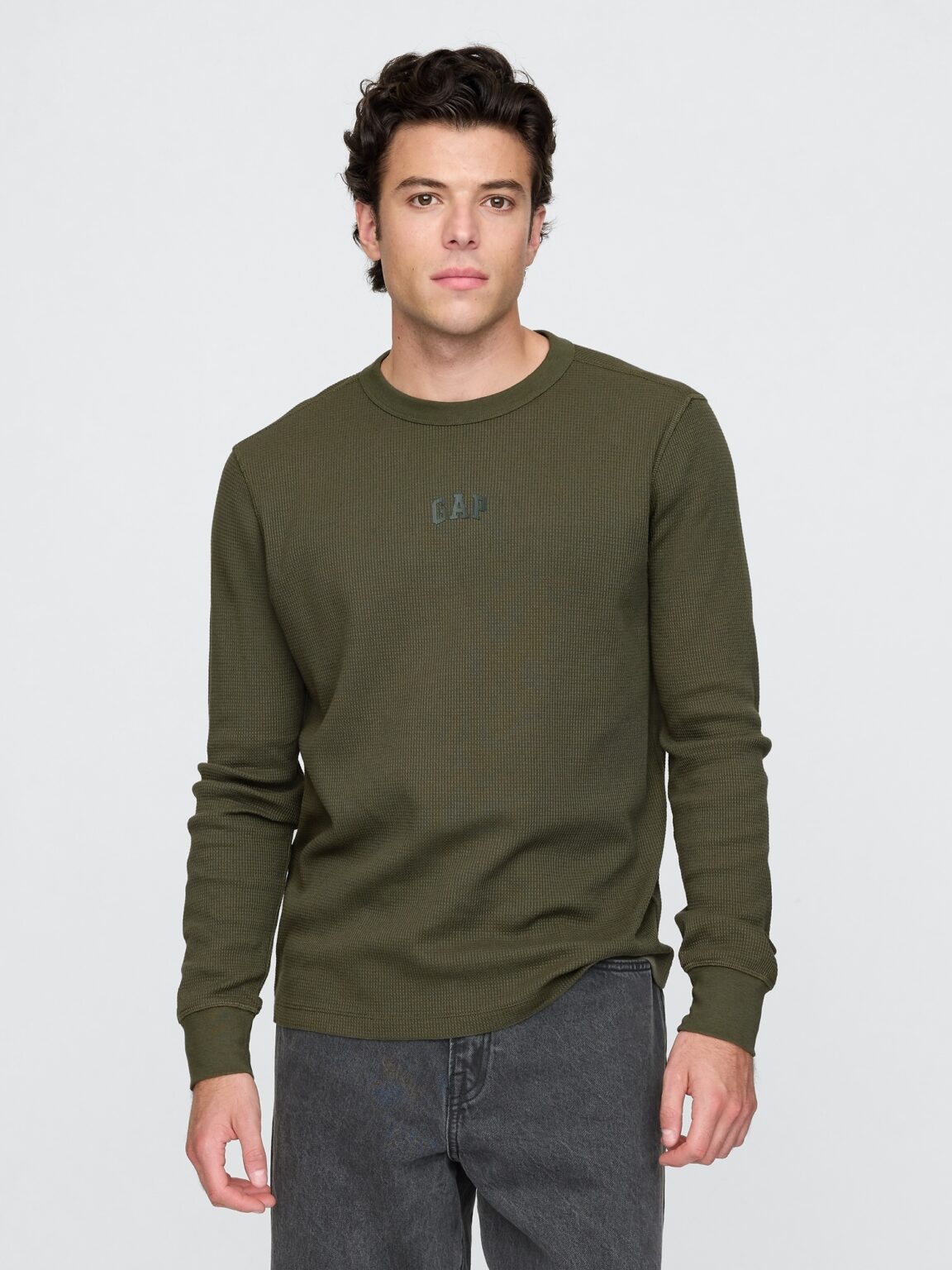 GAP Textured T-shirt with logo - Men's