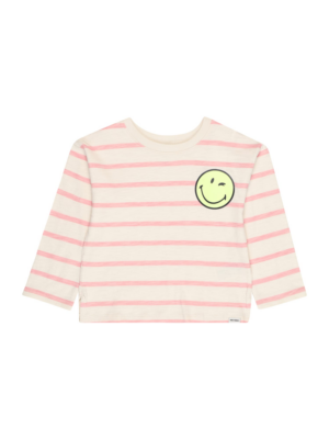 GAP Tréning póló 'SMILEY50 LS DROP SHOULDER GR T'  sárga / púder / fáradt rózsaszín / fekete-Hungary