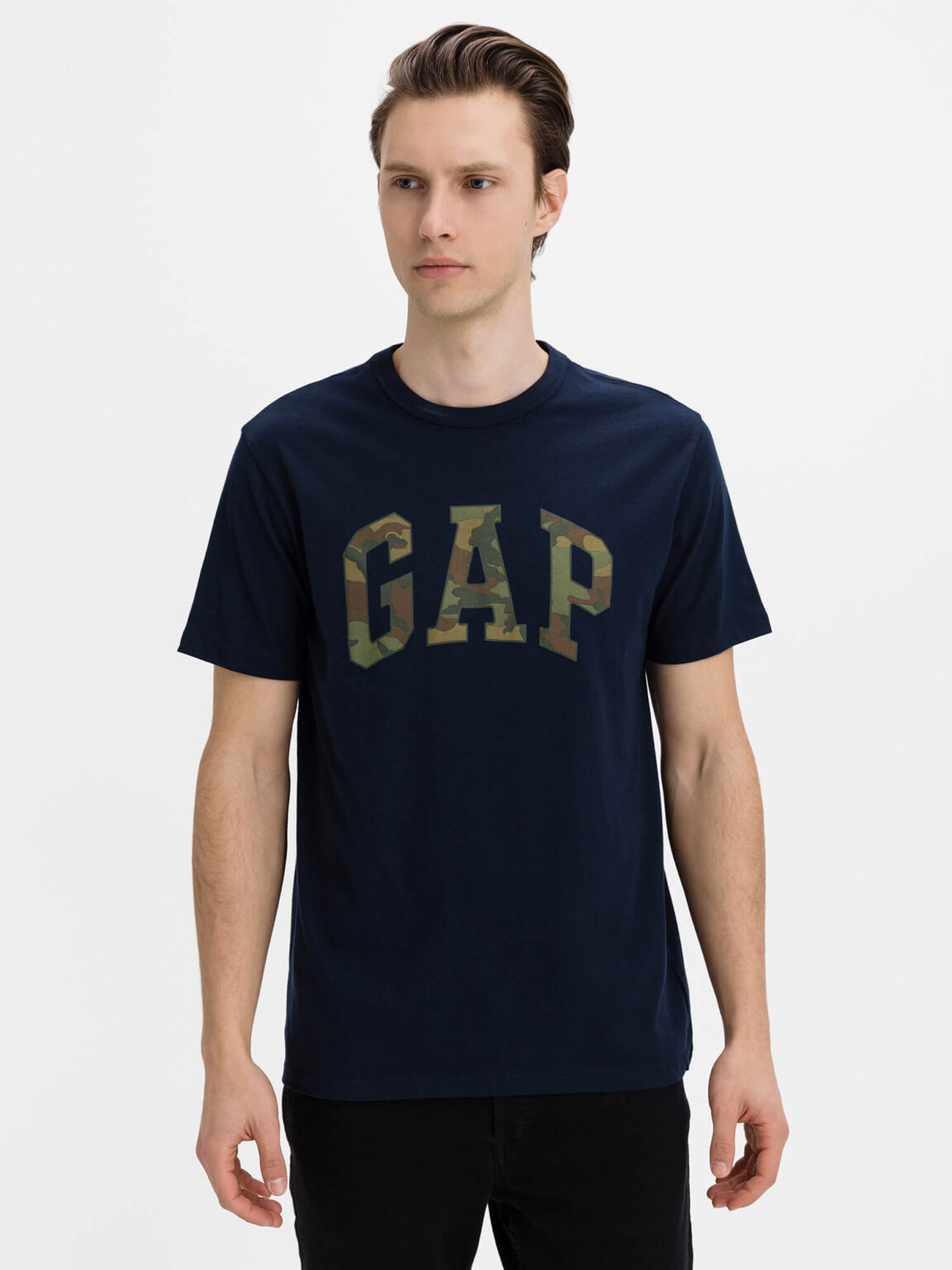 GAP Tričko Logo v-ss camo ív póló