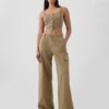 GAP Trousers with pockets Baggy Khaki Cargo - Women's