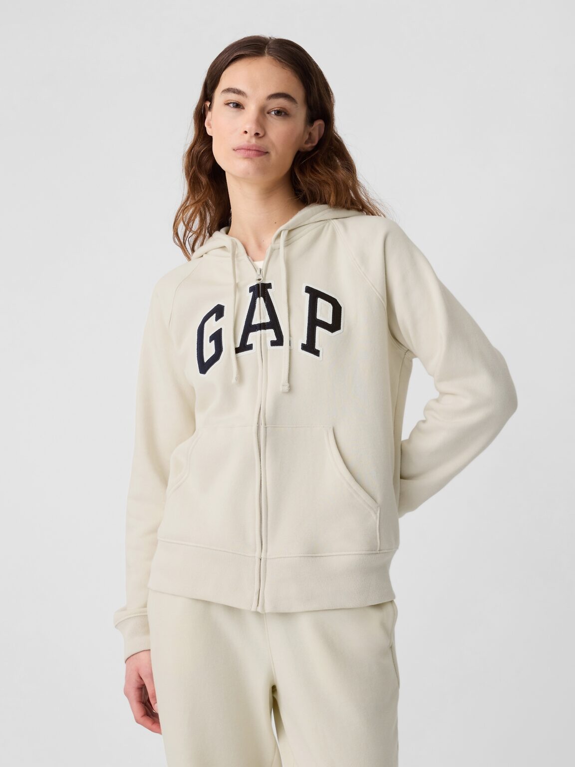 GAP Zip-up hoodie with logo - Women's