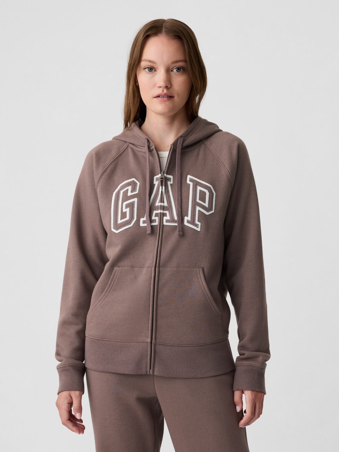 GAP Zip-up hoodie with logo - Women's