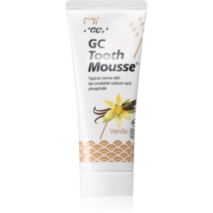 GC Tooth Mousse ásványfeltöltő védőkrém az érzékeny fogakra fluoridmentes íz Vanilla 35 ml-Eredeti