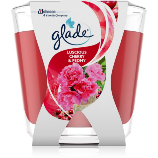 GLADE Luscious Cherry & Peony illatgyertya 70 g