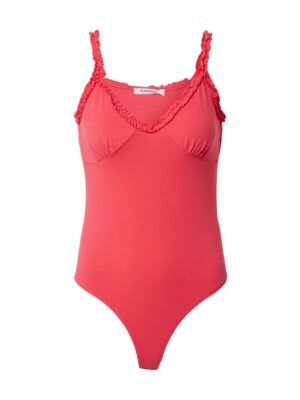 GLAMOROUS Rövid body  világospiros-hu