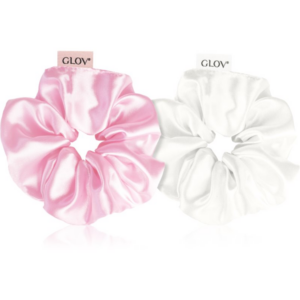 GLOV Satin Scrunchies S hajgumik Beige/Pink 2 db