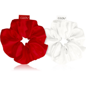 GLOV Satin Scrunchies S hajgumik Red/Beige 2 db