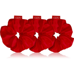 GLOV Satin Scrunchies S/M/L hajgumik Red 3 db