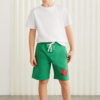 GRIMELANGE Darvell-grm24007 Boys 100% Cotton Printed Shorts Benetton Gree