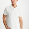 GRIMELANGE RAMADANP005 Men's 100% Cotton Ecru Polo Neck T-shir