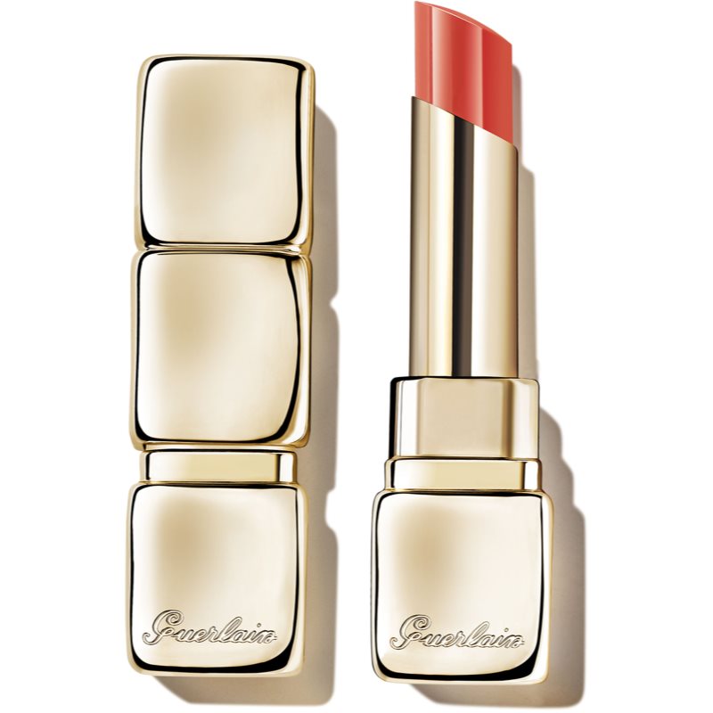 GUERLAIN KissKiss Shine Bloom fényes ajakrúzs árnyalat 319 Peach Kiss 3