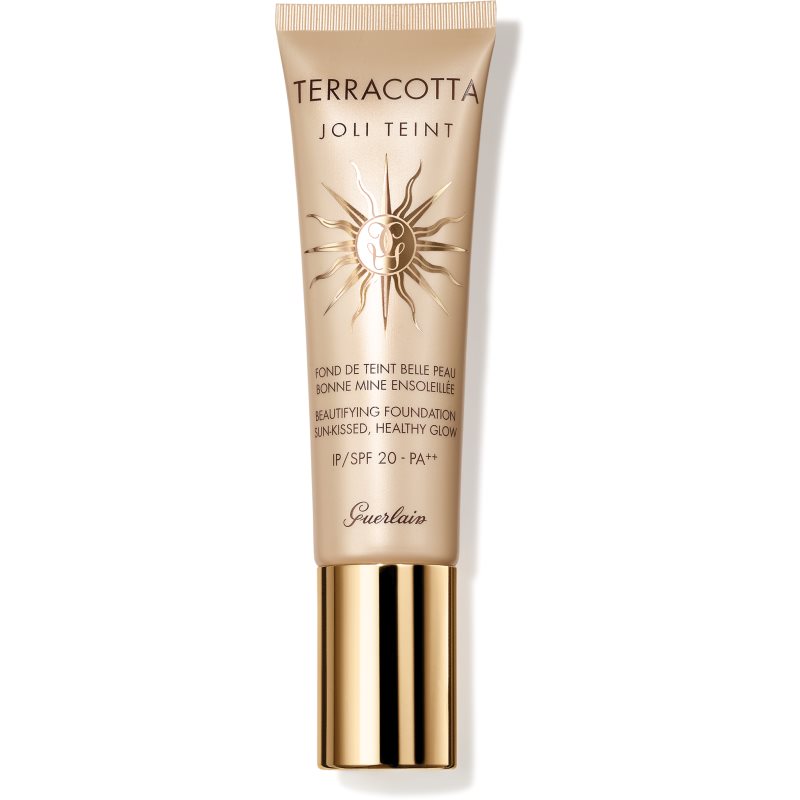 GUERLAIN Terracotta Joli Teint Beautifying Foundation élénkítő make-up a természetes hatásért SPF 20 árnyalat Foncé/Dark 30 ml-Ár