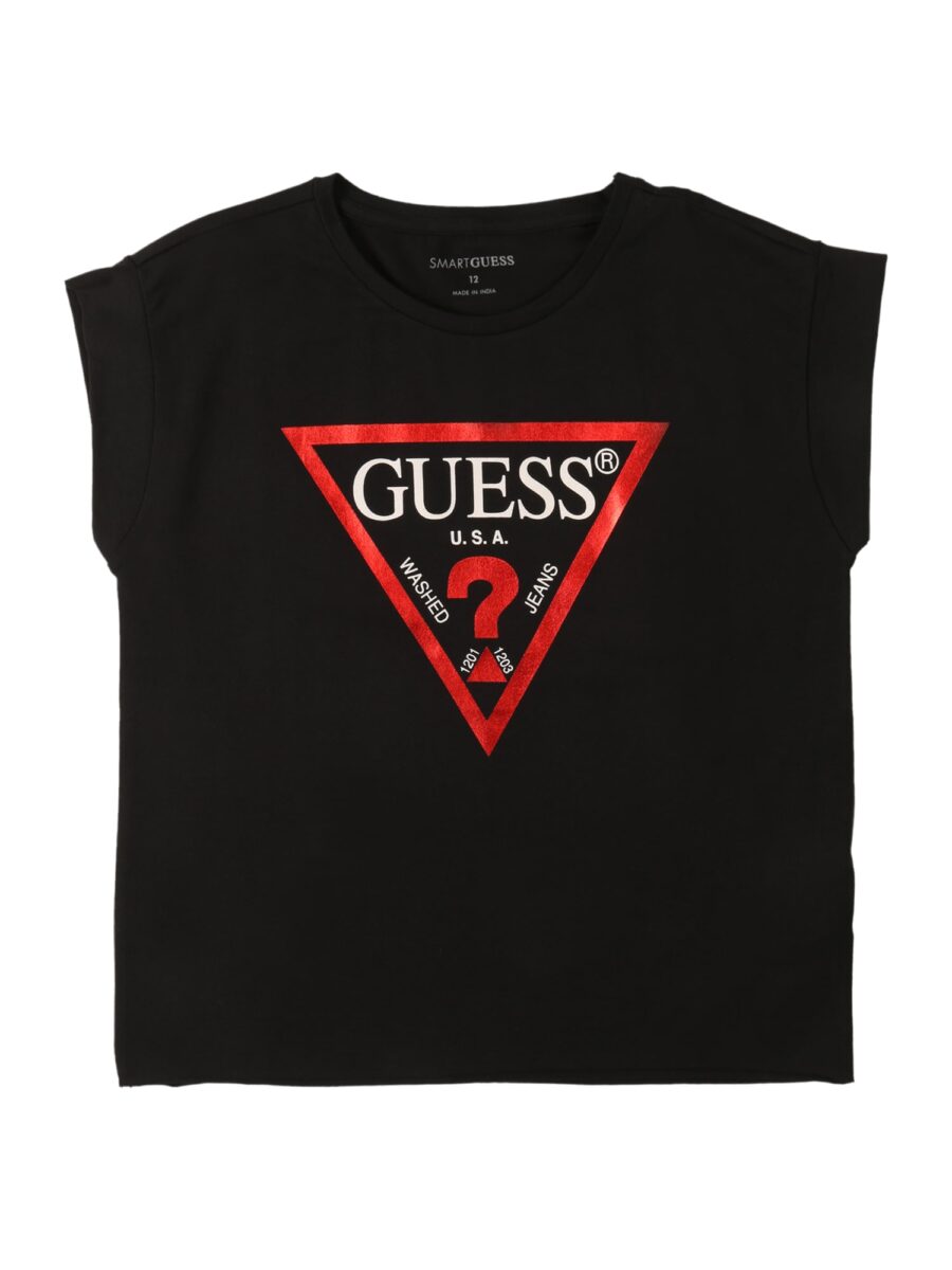GUESS Póló  piros / fekete / fehér-hu